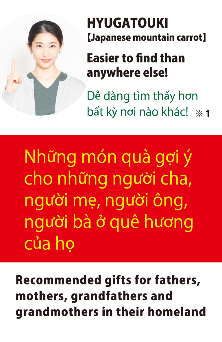 HYUGATOUKI【Japanese mountain carrot】