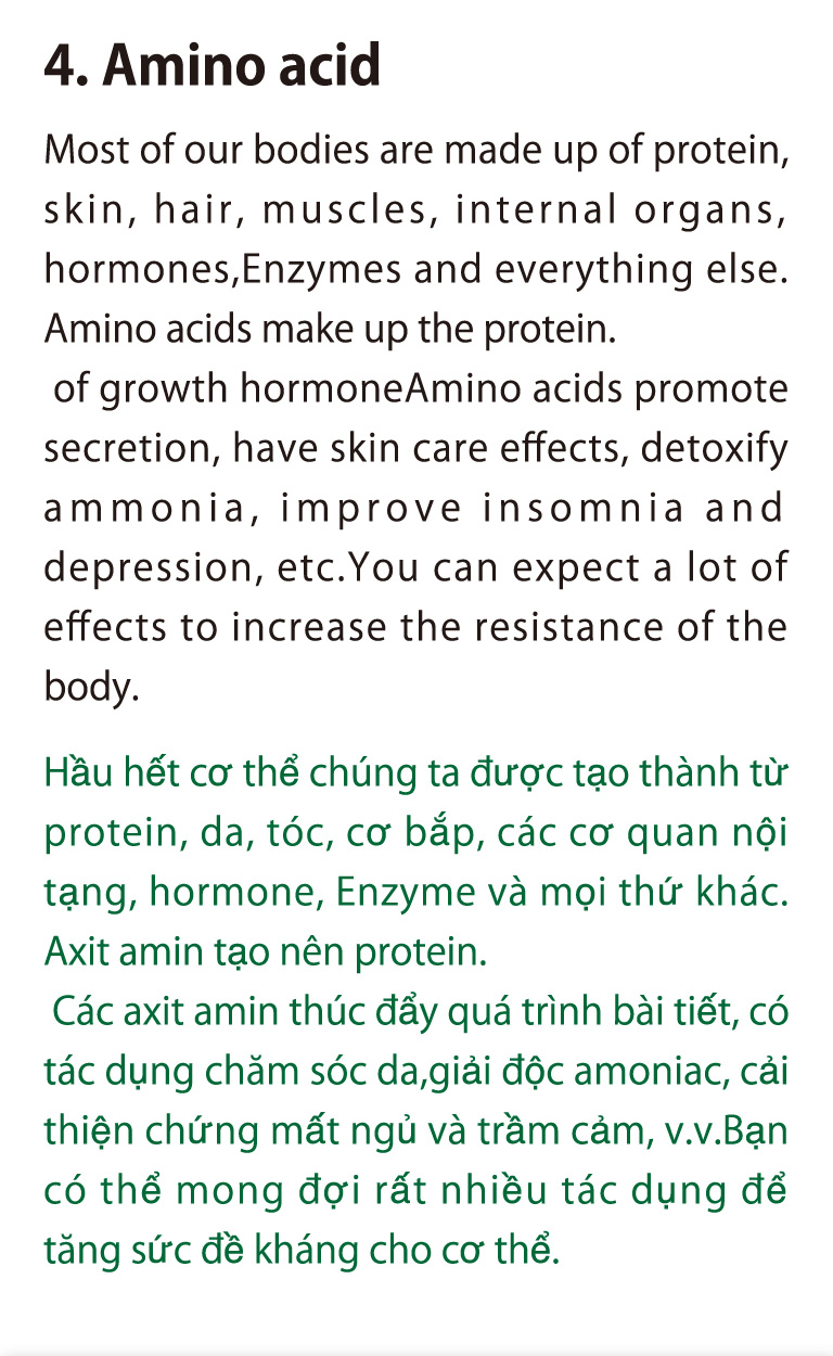4．Amino acid