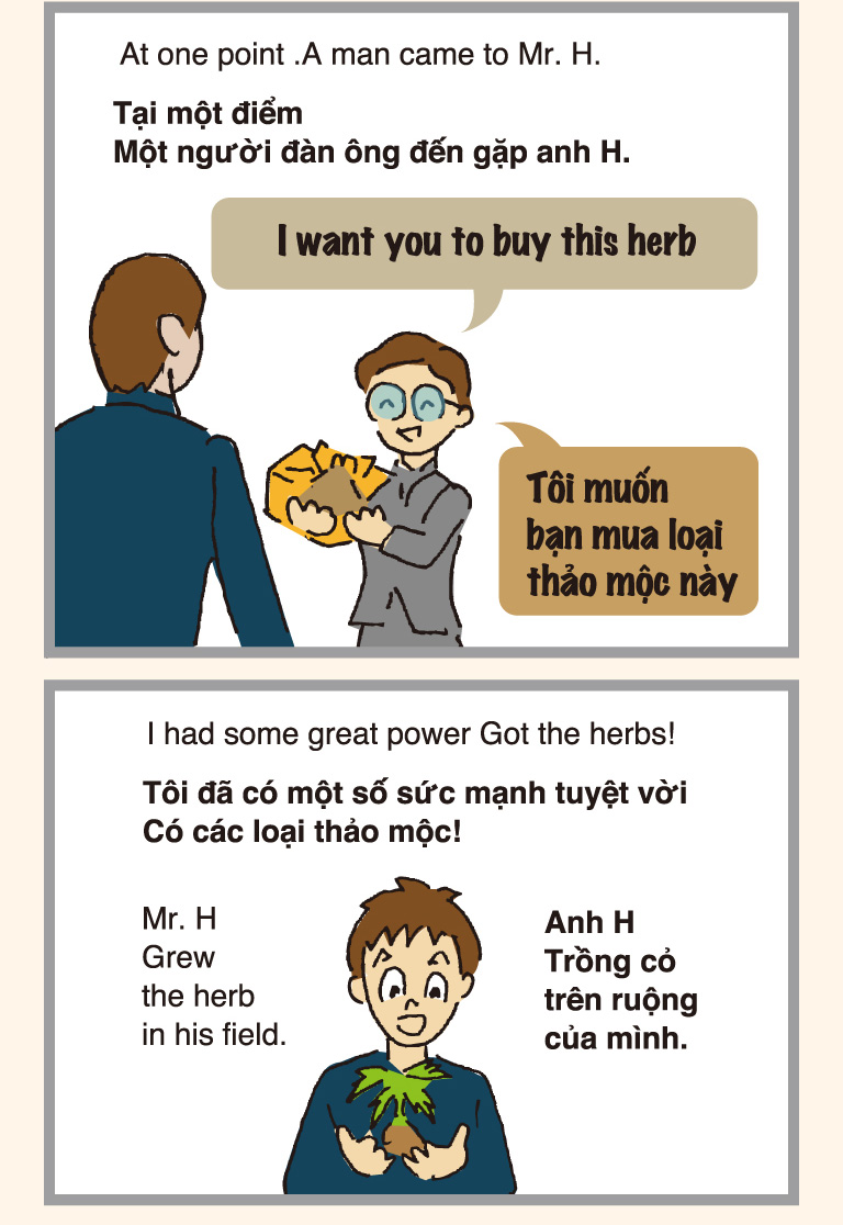 At one point .A man came to Mr. H.