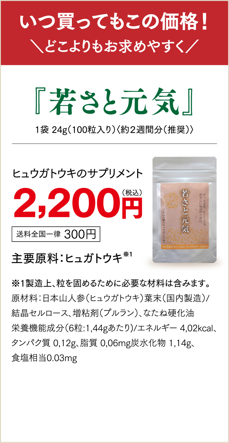 いつ買ってもこの価格！